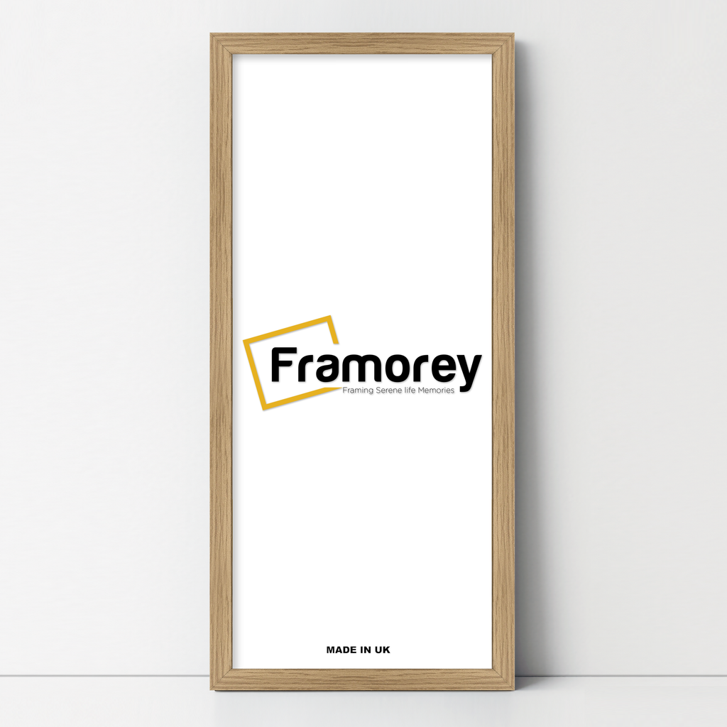 Thin Matt Oak Panoramic Picture Frame Poster Frames