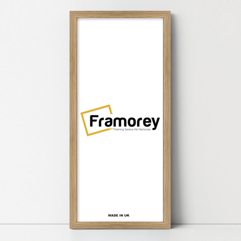 Thin Matt Oak Panoramic Picture Frame Poster Frames