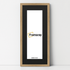 Panoramic Thin Matt Oak Picture Frames with Black Mount