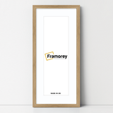 Thin Matt Panoramic Oak Pictures Frames With White Mount