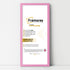 Thin Matt Panoramic Pink Picture Frame Poster Frames
