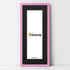 Thin Matt Panoramic Pink Picture Frames With Black Mount