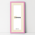 Thin Matt Panoramic Pink Picture Frames With Ivory Mount