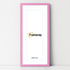 Thin Matt Panoramic Pink Picture Frames With White Mount