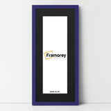 Thin Matt Panoramic Purple Picture Frames With Black Mount