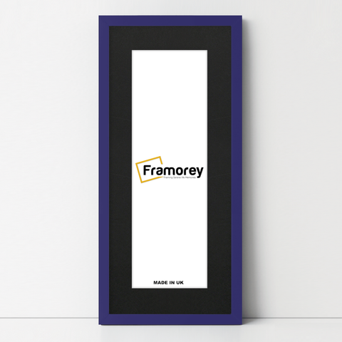 Thin Matt Panoramic Purple Picture Frames With Black Mount