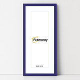 Thin Matt Panoramic Purple Picture Frames With White Mount
