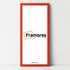 Thin Matt Red Panoramic Picture Frame Poster Frames