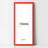 Thin Matt Panoramic Red Picture Frames With White Mount