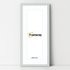 Thin Matt Panoramic Silver Picture Frames With White Mount