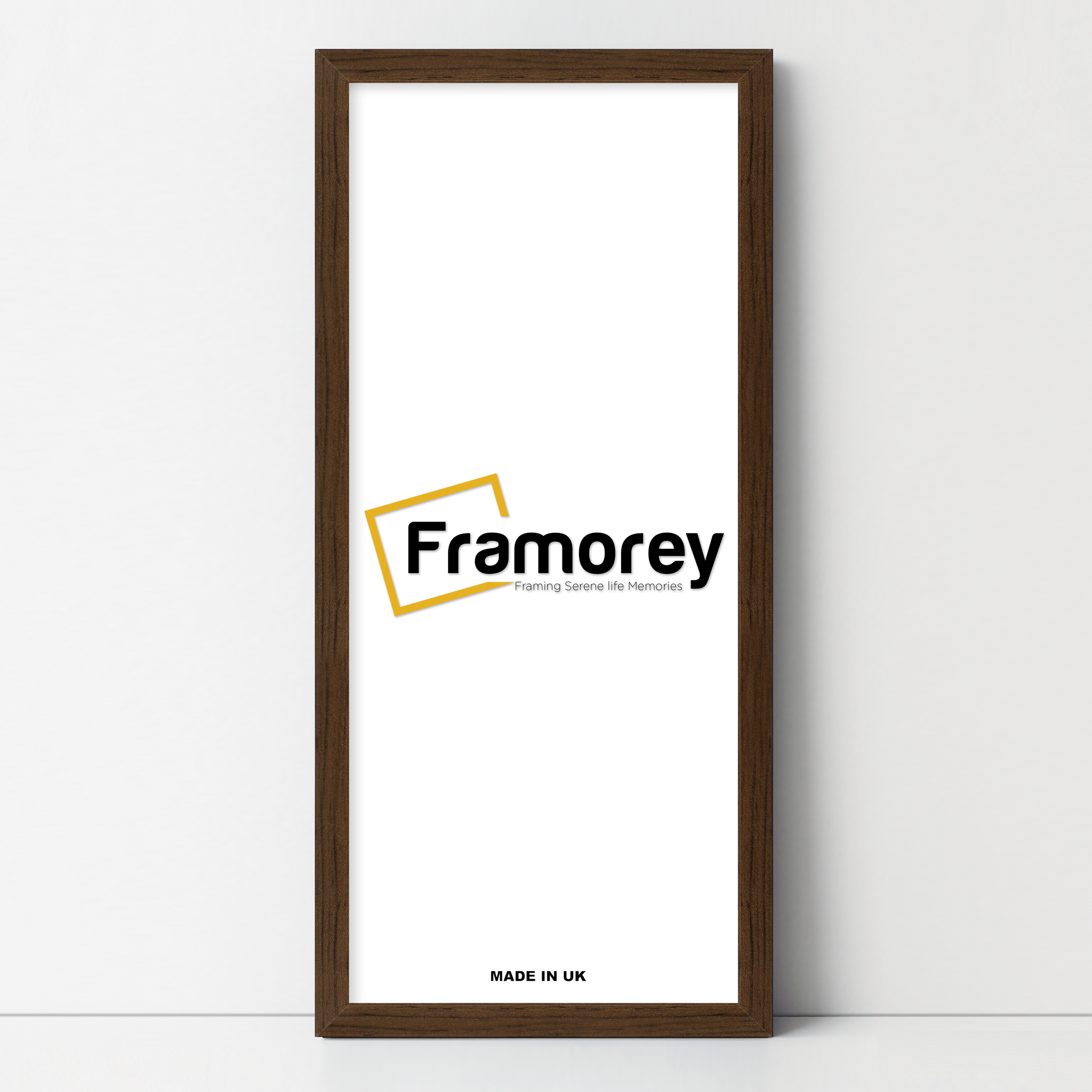 Thin Matt Panoramic Walnut Picture Frame Poster Frames