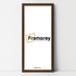 Thin Matt Panoramic Walnut Picture Frame Poster Frames