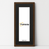 Thin Matt Panoramic Walnut Picture Frames With Black Mount
