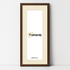 Thin Matt Panoramic Walnut Picture Frames With Ivory Mount