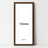 Thin Matt Panoramic Walnut Picture Frames With White Mount
