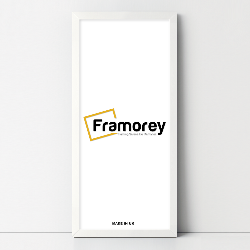 Thin Matt Panoramic White Picture Frame Poster Frames