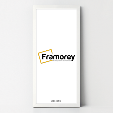 Thin Matt Panoramic White Picture Frame Poster Frames