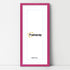 Thin Matt Panoramic Pink Picture Frames With White Mount
