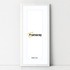 White Thin Matt Panoramic Photo Frames With White Mount