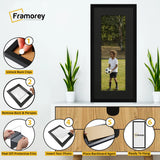 Thin Matt Panoramic Black Pictures Frames With Black Mount