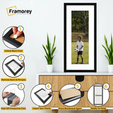 Thin Matt Panoramic Black Picture Frames With White Mount
