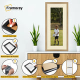 Thin Matt Panoramic Oak Pictures Frames With Ivory Mount
