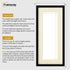 Thin Matt Panoramic Black Pictures Frames With Ivory Mount