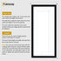 Thin Matt Panoramic Black Picture Frames With White Mount