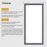 Thin Matt Dark Grey Panoramic Picture Frame Poster Frames