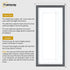 Thin Matt Panoramic Dark Grey Picture Frames With White Mount