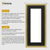 Thin Matt Panoramic Gold Picture Frames With Black Mount