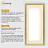 Thin Matt Panoramic Gold Pictures Frames With Ivory Mount