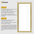 Thin Matt Panoramic Gold Pictures Frames With White Mount