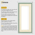 Thin Matt Panoramic Green Picture Frames With Ivory Mount