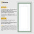 Thin Matt Panoramic Green Pictures Frames With White Mount