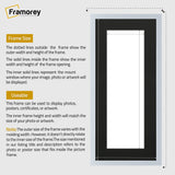 Thin Matt Panoramic Light Grey Pictures Frames With Black Mount
