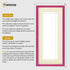 Thin Matt Panoramic Pink Picture Frames With Ivory Mount