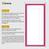 Thin Matt Panoramic Pink Picture Frames With White Mount
