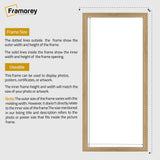 Thin Matt Oak Panoramic Picture Frame Poster Frames