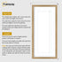 Thin Matt Panoramic Oak Pictures Frames With White Mount
