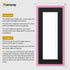 Thin Matt Panoramic Pink Picture Frames With Black Mount