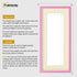 Thin Matt Panoramic Pink Picture Frames With Ivory Mount