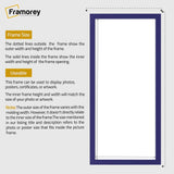 Thin Matt Panoramic Purple Picture Frame Poster Frames