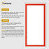 Thin Matt Red Panoramic Picture Frame Poster Frames