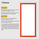 Thin Matt Red Panoramic Picture Frame Poster Frames