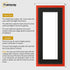 Thin Matt Panoramic Red Picture Frames With Black Mount