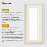 Thin Matt Panoramic Silver Picture Frames With Ivory Mount