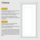 Thin Matt Panoramic Silver Picture Frames With White Mount