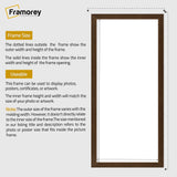Thin Matt Panoramic Walnut Picture Frame Poster Frames