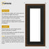Thin Matt Panoramic Walnut Picture Frames With Black Mount